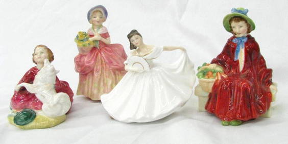 Four Royal Doulton Porcelain Figures (1 of 1)