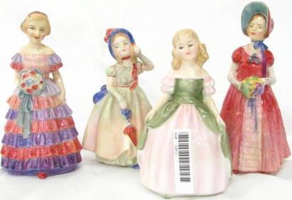 Four Royal Doulton Porcelain Figures (1 of 1)