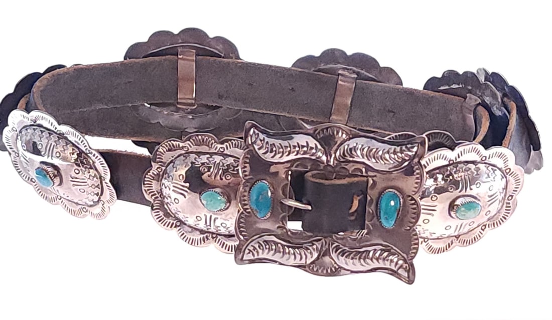Vintage Native American Concho Belt (1 of 6)