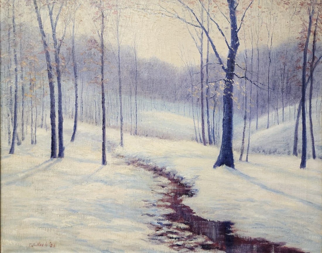 Theo John Koch 24x30 O/C "Early Snow" (1 of 5)