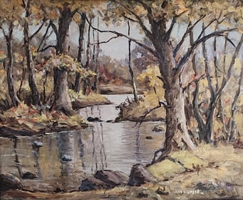 Louis W Bonsib 20x24 O/B "Morning on Clay Lick"