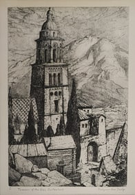 Evelynne Mess Daily, Ltd Edition Etching, Alps