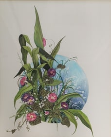 Shirley Thomas 18x22 WC Morning Glory