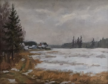 Oleg Miroshin 14x18 O/L "Early Snow"