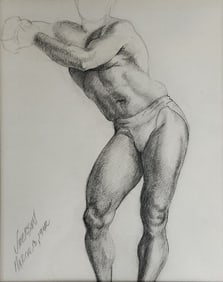Emily Jackson Darnaby 19x15 Graphite Male Figure S