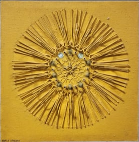 Marla Dankert 11.5x11.5 Collage "Sunflower II"