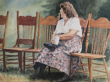 Sandy Greiner Meyer 13.5x18 WC "Waiting"