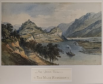 Thos Miles Richardson, Jr 9x14.5 WC "The Upper Rhi
