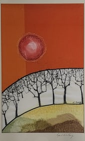 Helen Hyunsuk Kang 14x10 Needlepoint "Sunset"