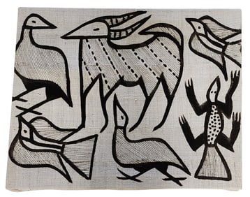 African Mud Print on Canvas