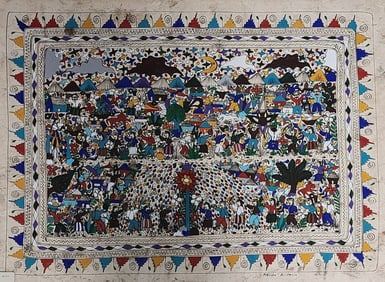 Plasido Ascencio WC/Paper Mexican Folk Art