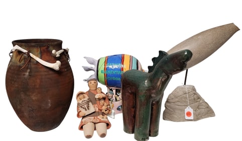 Five items- Pottery and Accessories
