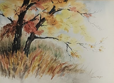 Barbara Mengus 10.5x14.5 WC Fall Trees