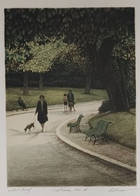 Harold Altman Lithograph, "September 1982 III"