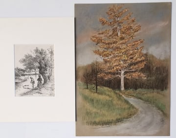 "GG" Pastel and J Ottis Adams Book page