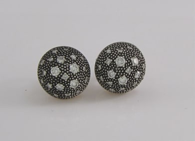 David Yurman Midnight Melange Diamond Earrings