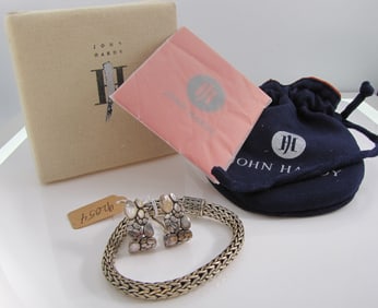 John Hardy Classic Chain Sterling Bracelet, Earrin