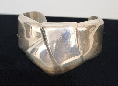 Tiffany Elsa Peretti Sterling 'Bone' Cuff Bracelet