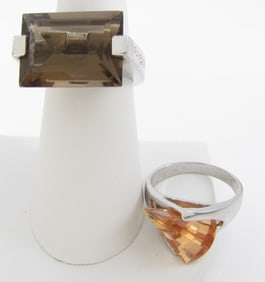Sterling, Topaz Laguna Wave Ring; Pianegonda Ring