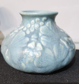 Rookwood 6352 Cabinet Vase, Aqua, Clover