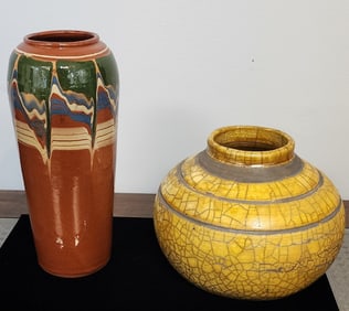 Two Art Pottery Items, SEM, Bulgaria