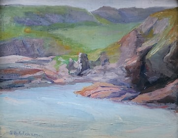 Susan Ketchum 8x10 O/C/B Coastal Landscape