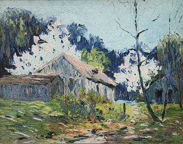 Unsigned 11x14 O/B Cabin Landscape