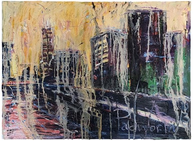 David Padworny 22x30 O/C Cityscape