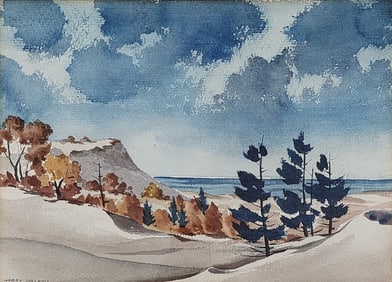 Harry Sheckles 11x15 WC Dunes Scene