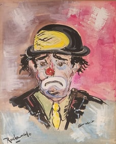 Fred C Rodewald 17x14 MixMed "Emett(sic) Kelly"