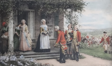 Framed Lithograph, Brownscombe, Sunday Morning