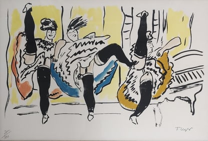 Framed Lithograph, F. Leger, Can-Can