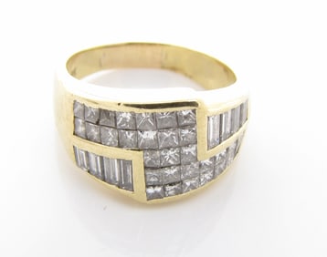 18K Yellow Gold Diamond Ring