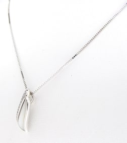 14K White Gold Kabana Saul MOP, Diamond Pendant