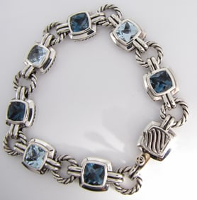 David Yurman Sterling Topaz Renaissance Bracelet