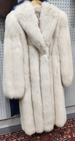 La Pelletterie Radisson White Fox, Leather Coat