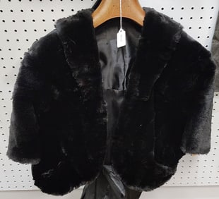 Sheared Fur Wrap/Cape