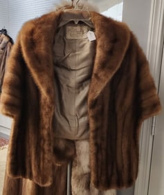 Vintage Pollack's Fur Shawl