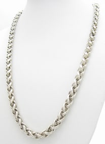 David Yurman Sterling,14K Wheat Chain Necklace