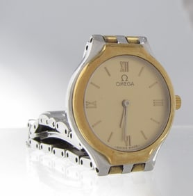 Lady's Omega DeVille, 18K, Stainless