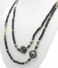 David Yurman 18K/925 Black Orchid Necklace