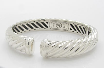 David Yurman Sterling Cable Cuff Bracelet