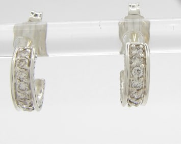 David Yurman Mini Cable Diamond Huggie Earrings