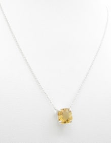 Tiffany & Co. Sterling Sparkler Citrine Necklace