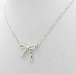 Tiffany & Co. Sterling Bow Necklace