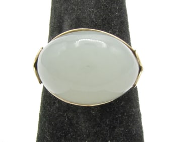 14K Yellow Gold Chalcedony Fashion Ring