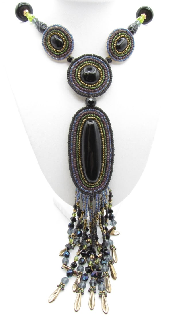 South African Style Beaded Necklace (1 of 4)