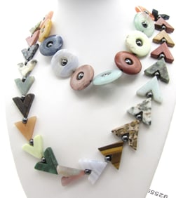 Karen Garnett Arrowhead Sterling Necklace, Plus