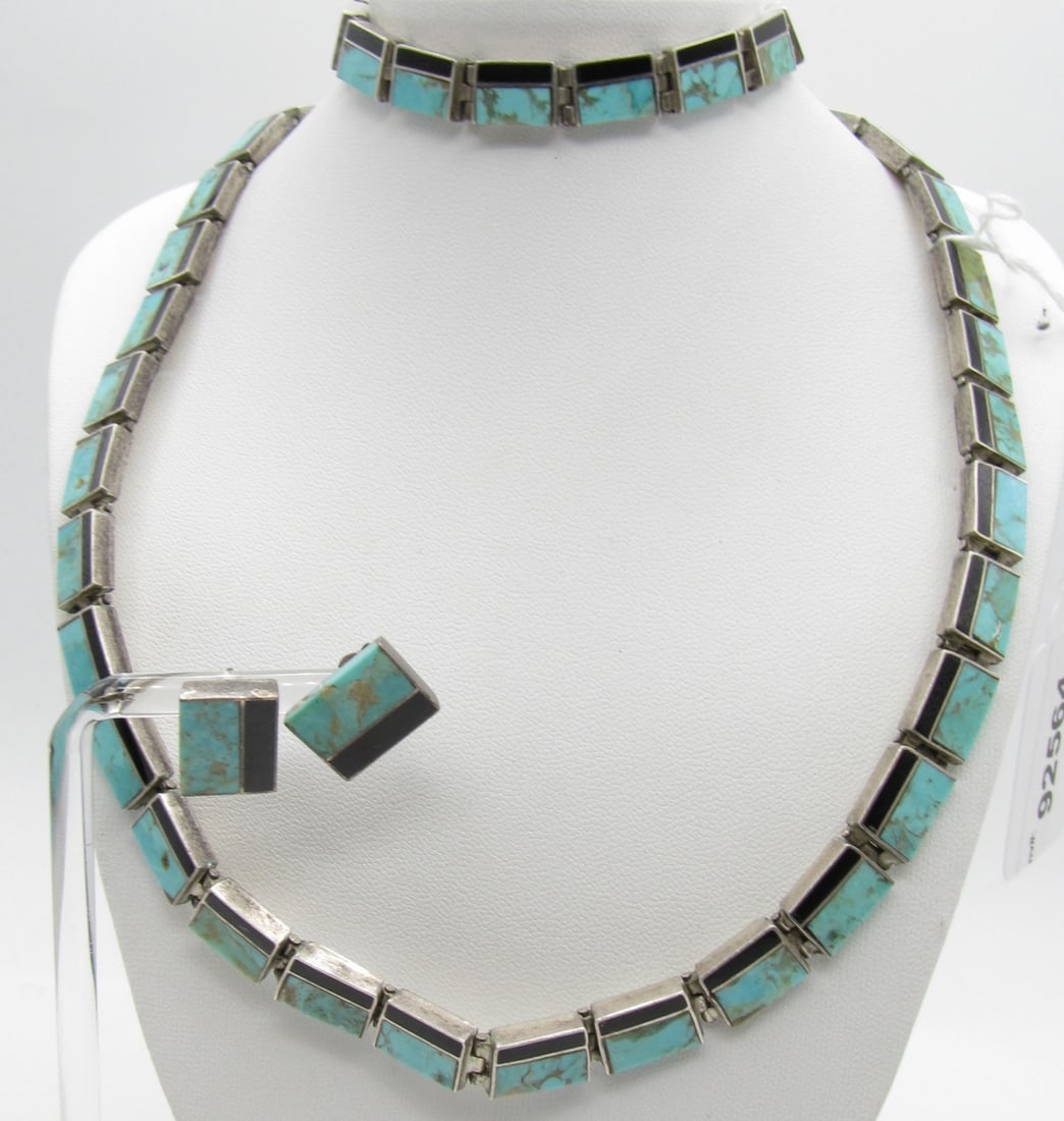 Sterling, Turquoise Jewelry Suite (1 of 6)