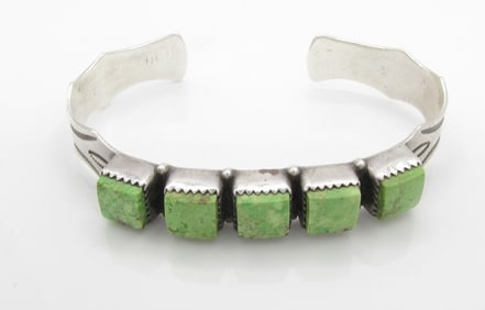 Kary Begay Sterling, Turquoise Bangle
